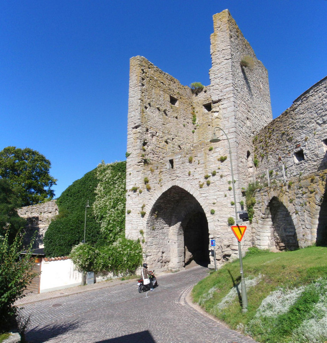 Visby city wall/fortress.